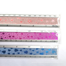 Colorful Custom Logo 15 20 30 cm Aluminum Safety Ruler  metal ruler